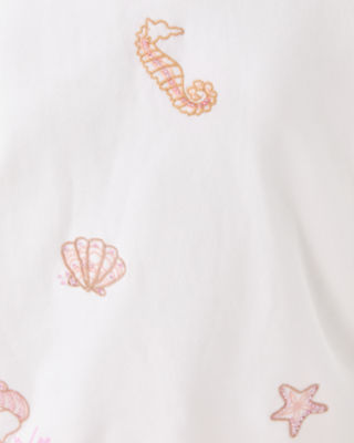 Ballad Cotton Sweatshirt, Resort White Cool As Shell Embroidery, large image 4