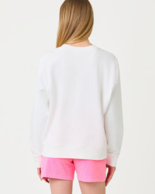 Ballad Cotton Sweatshirt, Resort White Key West Destination Graphic, large image 2