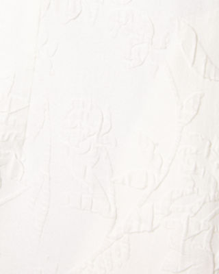 Siarra Stretch Dress, Resort White Caliente Pucker Jacquard, large image undefined