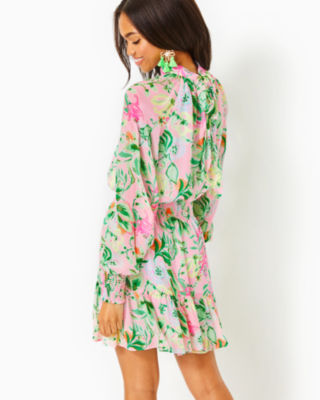 Lilly Pulitzer Ellielynn Long Sleeve Dress In Multi Via Amore Spritzer ...