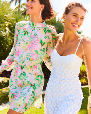Lilly Pulitzer Ellielynn Long Sleeve Dress In Multi Via Amore Spritzer ...