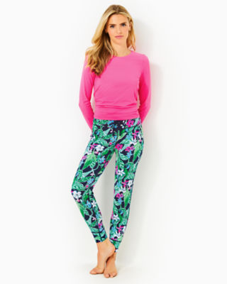 UPF 50+ Luxletic 28" Island Mid-Rise Jogger, Multi Untamed, large - Lilly Pulitzer