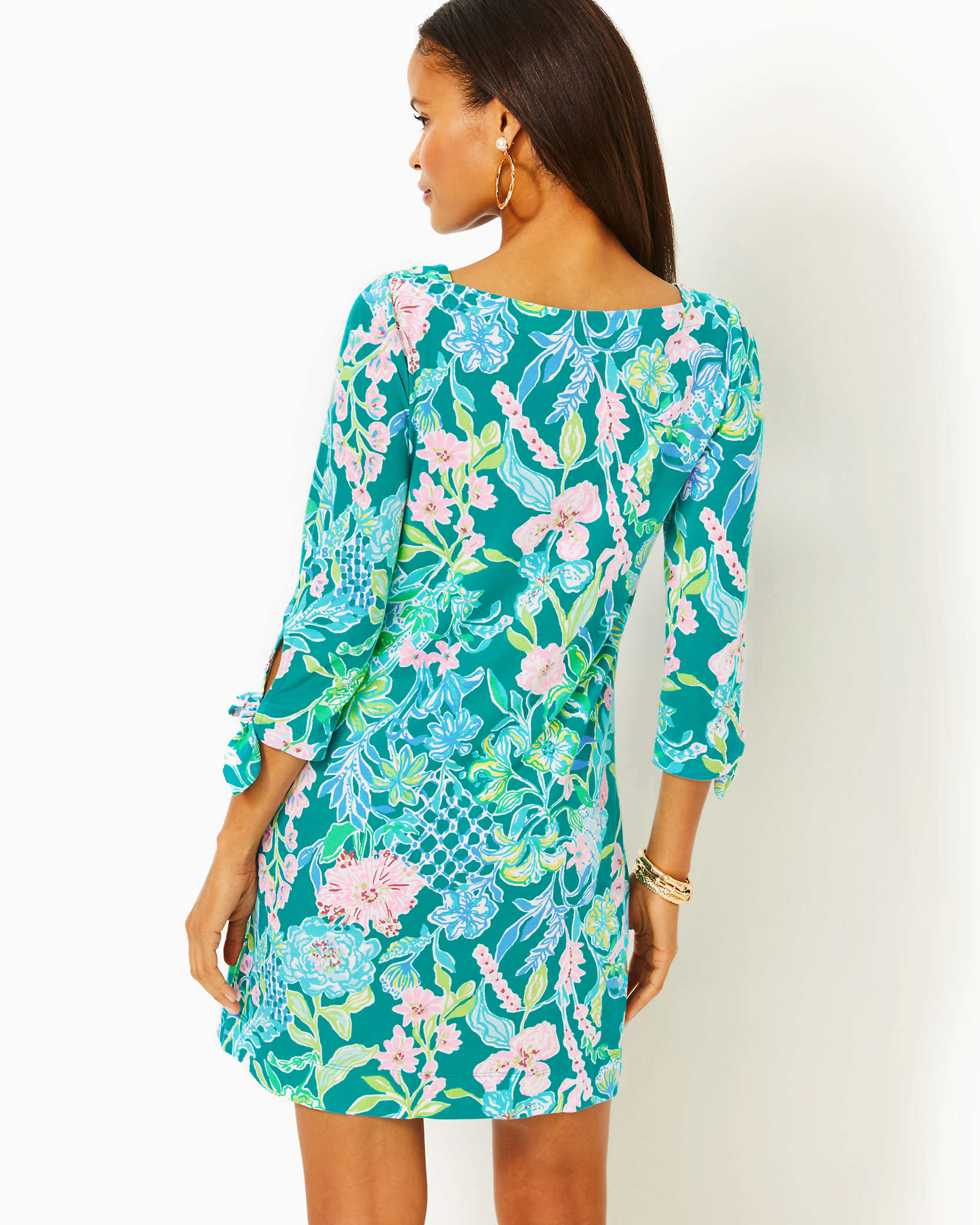 Shop Lilly Pulitzer Lidia Boatneck Dress In Multi Hot On The Vine