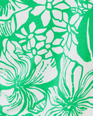 Lidia Cotton Boatneck Dress, Spearmint Oversized Kiss My Tulips, large image undefined