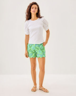 Lilly Pulitzer 5" Buttercup Mid Rise Short In White