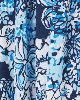 Ameilia Elbow Sleeve Midi Dress, Low Tide Navy Bouquet All Day Engineered Woven Dress, large image undefined