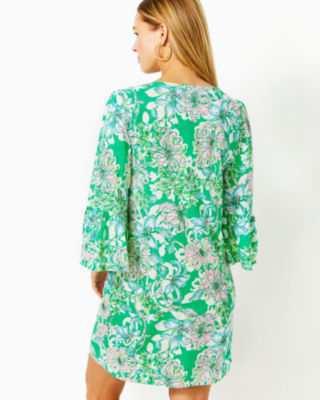 Danika Tunic Dress, Spearmint Blossom Views, large image undefined