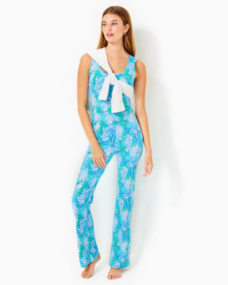 UPF 50 Luxletic Carpe Vita Flare Jumpsuit Lilly Pulitzer