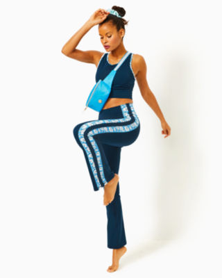 Tek Gear Pants Womens L Multicolor Cropped Leg Pockets Yoga Workout Gym  Pants