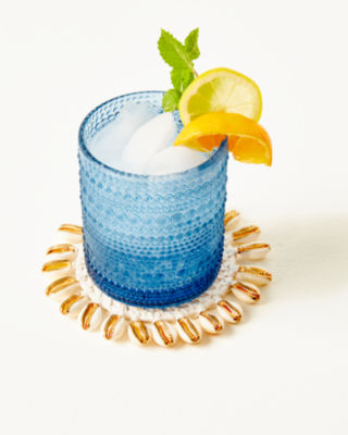 Rattan Coasters, Resort White, large image 1 - Lilly Pulitzer