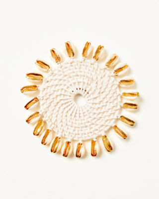 Rattan Coasters, Resort White, large image 3 - Lilly Pulitzer