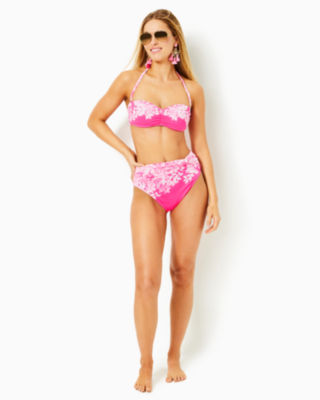 Aislyn Bandeau Top, Roxie Pink Shadow Dancer Engineered Bikini Top, large image 3