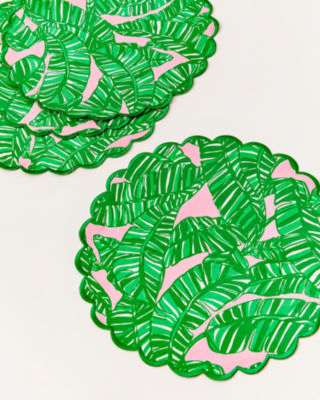Printed Scallop Edge Placemat Set, , large  - Lilly Pulitzer