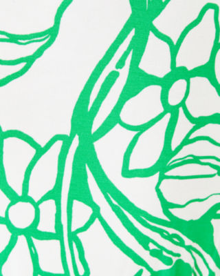 Calla Long Sleeve V-Neck Dress, Spearmint Oversized Kiss My Tulips, large image undefined