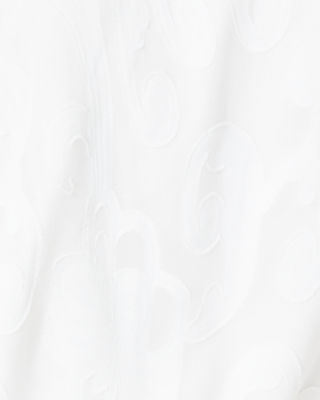 Cristiana Long Sleeve Dress, Resort White Poly Crepe Swirl Clip, large image undefined