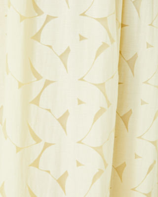 Ritamarie Ruffle Maxi Dress, Pastel Finch Yellow Flora Faille, large image undefined