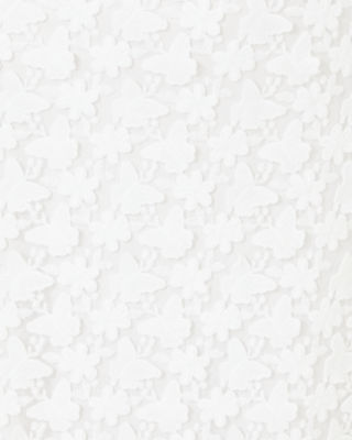 Gillian Lace Maxi Slip Dress, Resort White Butterfly Garden 3d Lace, large image undefined