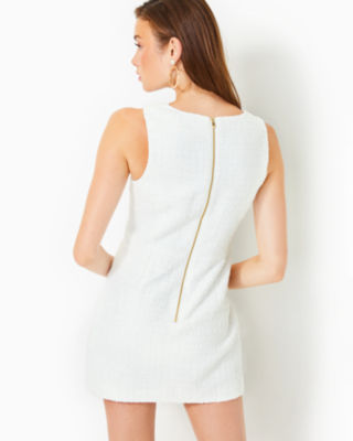 Kalinara Skirted Romper, Resort White Swirl Boucle, large image undefined