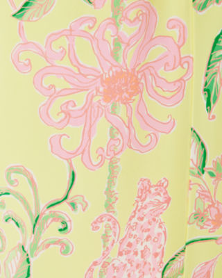 Jesslyn Silk Maxi Slip Dress, Finch Yellow Tropical Oasis Engineered Woven Maxi Dre, large image undefined