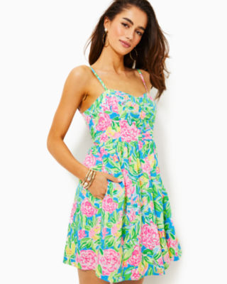 Women's Sexy Solid Color Ruffle Floral Kink Sleeveless High Waist