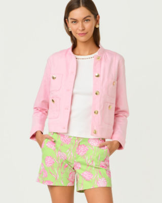 5" Callahan Mid Rise Short, Pistachio Macaron Alina, large