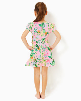 Shop Lilly Pulitzer Girls Alexandra Cotton Dress In Multi Via Amore Spritzer