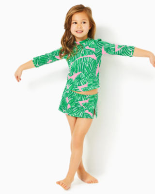 UPF 50+ Girls Sharlene Rashguard Swim Set, , large - Lilly Pulitzer