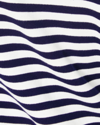 Kenley Cotton Crew Neck Dress, True Navy Riviera Stripe, large image undefined