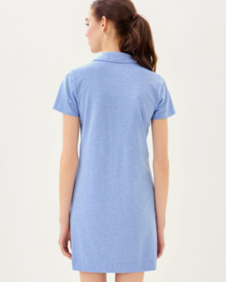 UPF 50+ Dune Dress, Heathered Jacaranda Blue, large image 1