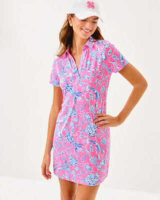 UPF 50+ Dune Dress, Rousseau Pink Barefoot Beachcombers, large image 2
