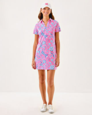 UPF 50+ Dune Dress, Rousseau Pink Barefoot Beachcombers, large image 3