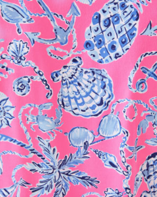 UPF 50+ Dune Dress, Rousseau Pink Barefoot Beachcombers, large image 4