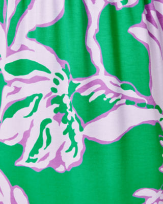 Gracelyn Halter Midi Dress, Brazilian Green Salty Sandbar Oversized Enigineered Knit, large image 4 - Lilly Pulitzer