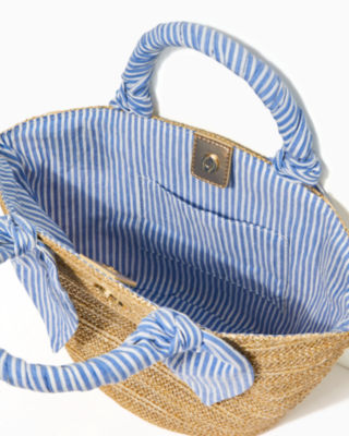 Malia Mini Straw Bag, Gold Metallic, large image 3 - Lilly Pulitzer