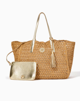 Shop Lilly Pulitzer Isobel Straw Tote In Natural