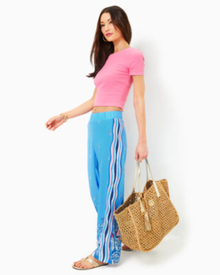 Isobel Straw Tote, Natural, large image 5 - Lilly Pulitzer