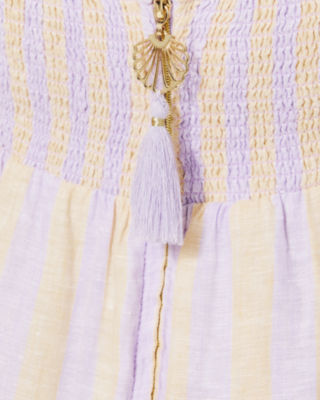 Javanne Linen Maxi Dress, Lilac Opal Island Secrets Stripe, large image 3 - Lilly Pulitzer