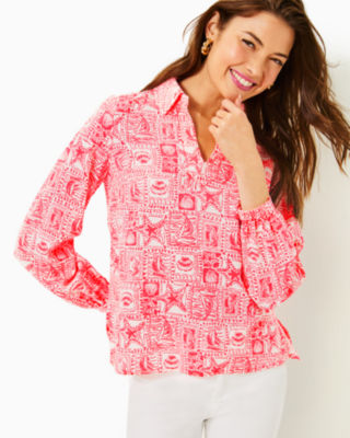 Jae Tunic, Mizner Red Seaside Harbour, large - Lilly Pulitzer