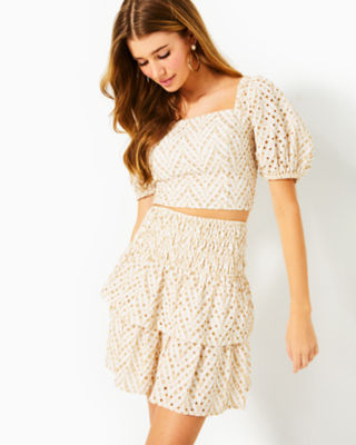 Yara Eyelet Set, , large  - Lilly Pulitzer