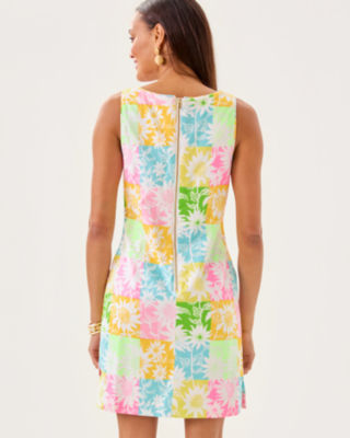 The Lilly Shift Dress, Multi Via Sunny Sunflowers, large image 1