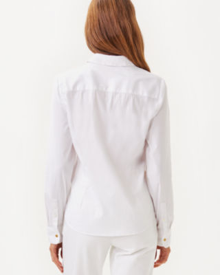The Lilly Shirt, Resort White, large image 1