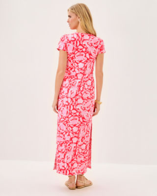 UPF 50+ Kaden ChillyLilly Maxi Dress, Cane Coral Crab Collab, large image 1