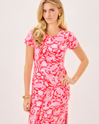 UPF 50+ Kaden ChillyLilly Maxi Dress, Cane Coral Crab Collab, large image 2