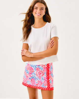 Michelina Mini Skort, Resort White Lil Sun Sea Sand, large image 1