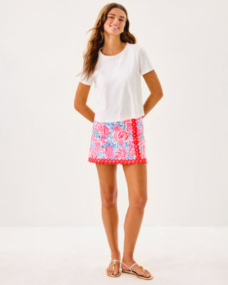 Michelina Mini Skort, Resort White Lil Sun Sea Sand, large image 5