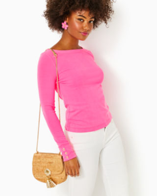 Shop Lilly Pulitzer Jadah Knit Top In Roxie Pink