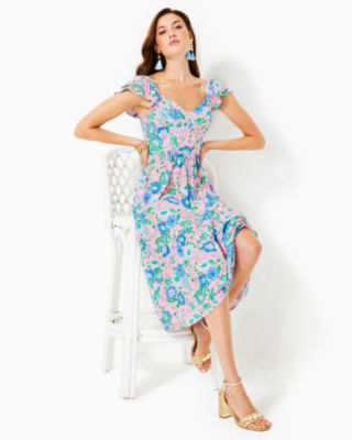 Bayleigh Midi Dress, , large - Lilly Pulitzer