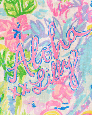 Sea View Button Down Top, Multi Lilly Loves Hawaii, large image 4