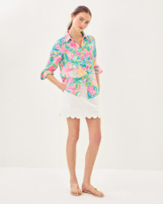 Sea View Button Down Top, Multi Sunshine State Of Mind, large image 2