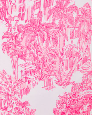 Arlana Skirted Romper, Resort White Pb Anniversary Toile, large image undefined